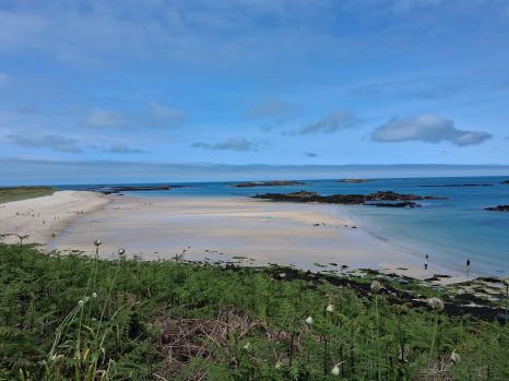 Sandy beach on Herm Sandy beach on Herm
