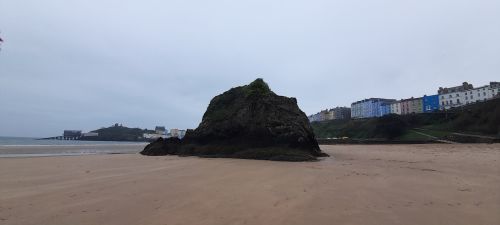 Goscar Rock on North Beach Tenby